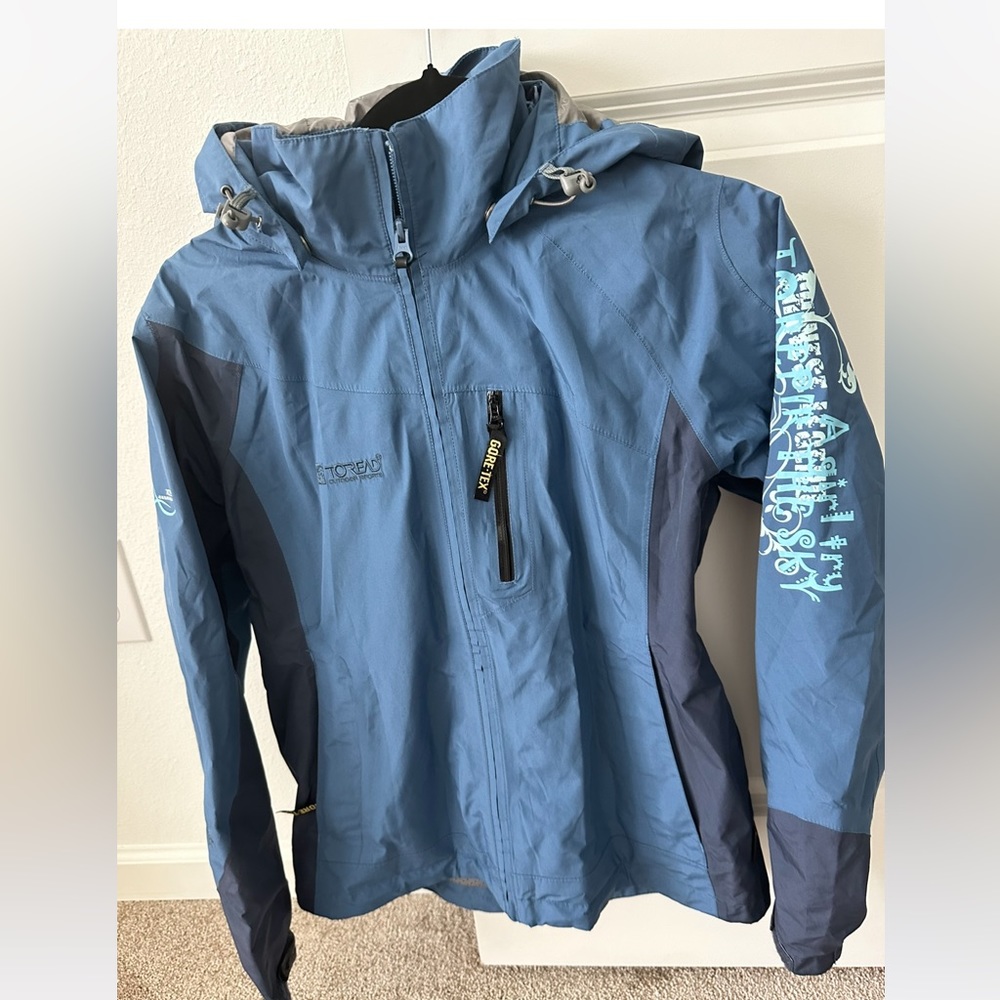 Toread raincoat jacket girls jacket with hoodie and pockets